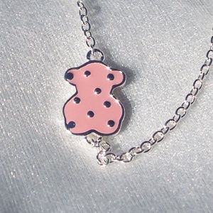 TOUS Bracelet Face ROSE PINK Enamel Sterling